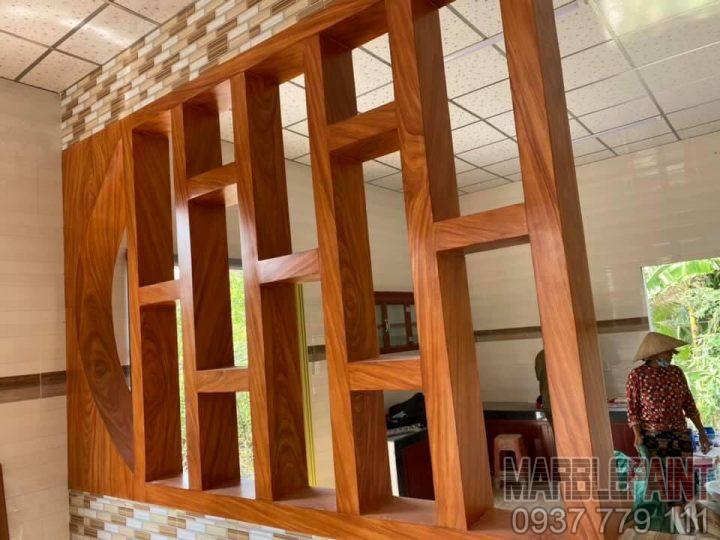 Mẫu sơn giả gỗ cửa sắt ngoại nội thất siêu đẹp bền